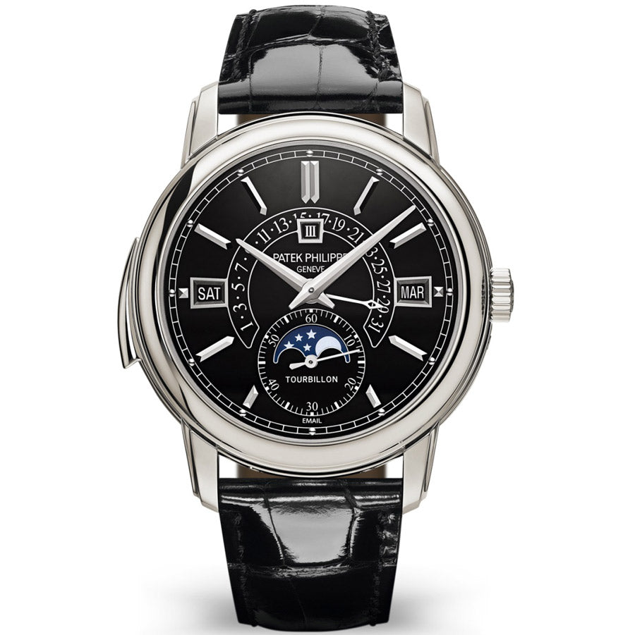 Patek Philippe Grand Complications Tourbillon Perpetual Calendar / Minute Repeater 40mm 5316P Black Enamel Dial