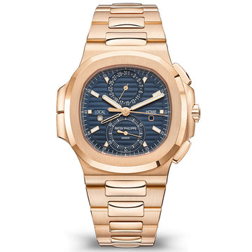 Patek Philippe Nautilus Travel Time Chronograph 40mm 5990-1R-001 Blue Dial