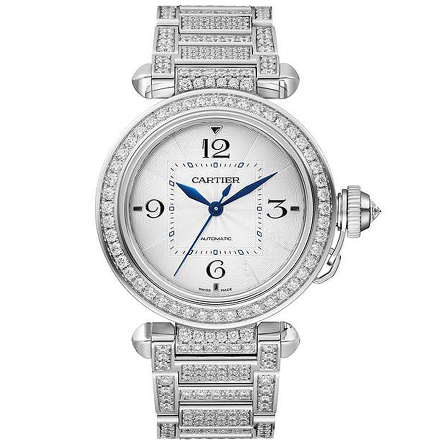 Cartier Pasha De Cartier 35mm WJPA0014 Silver Dial