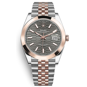 Rolex Datejust 41mm Slate, Fluted Motif Dial Smooth Bezel 126301