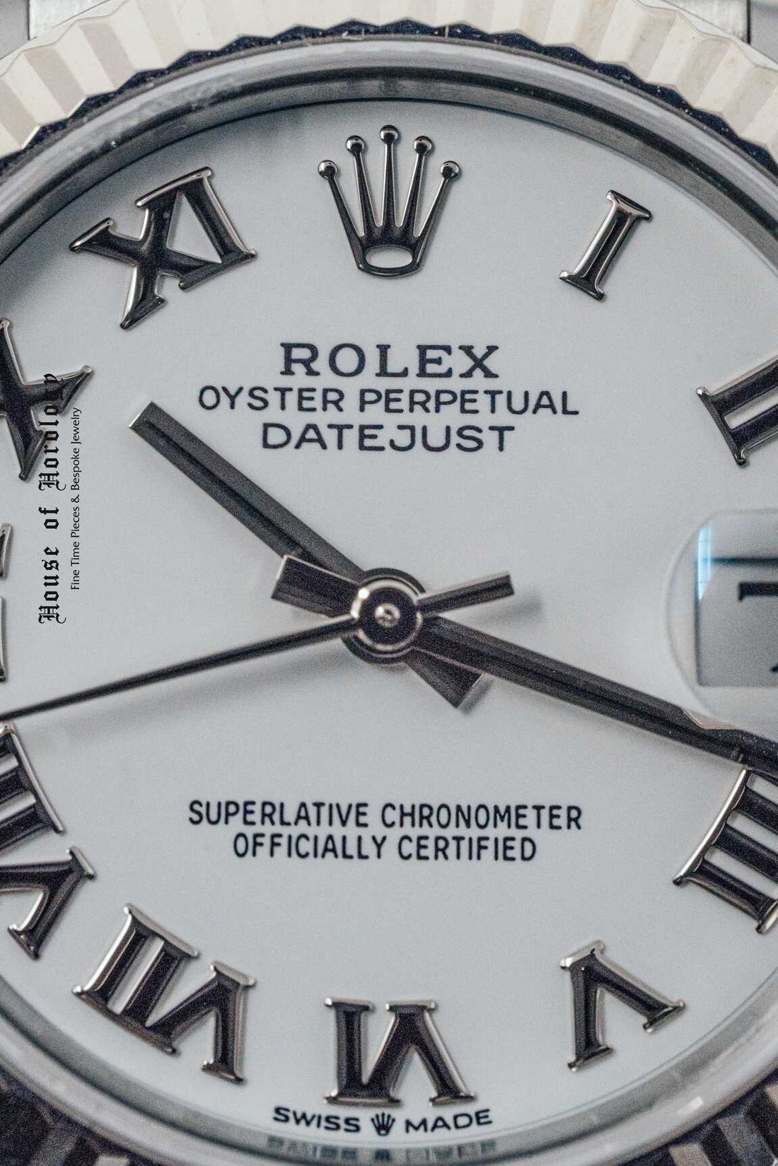 Rolex Datejust Silver Jubilee 31mm White Roman Numeral Dial