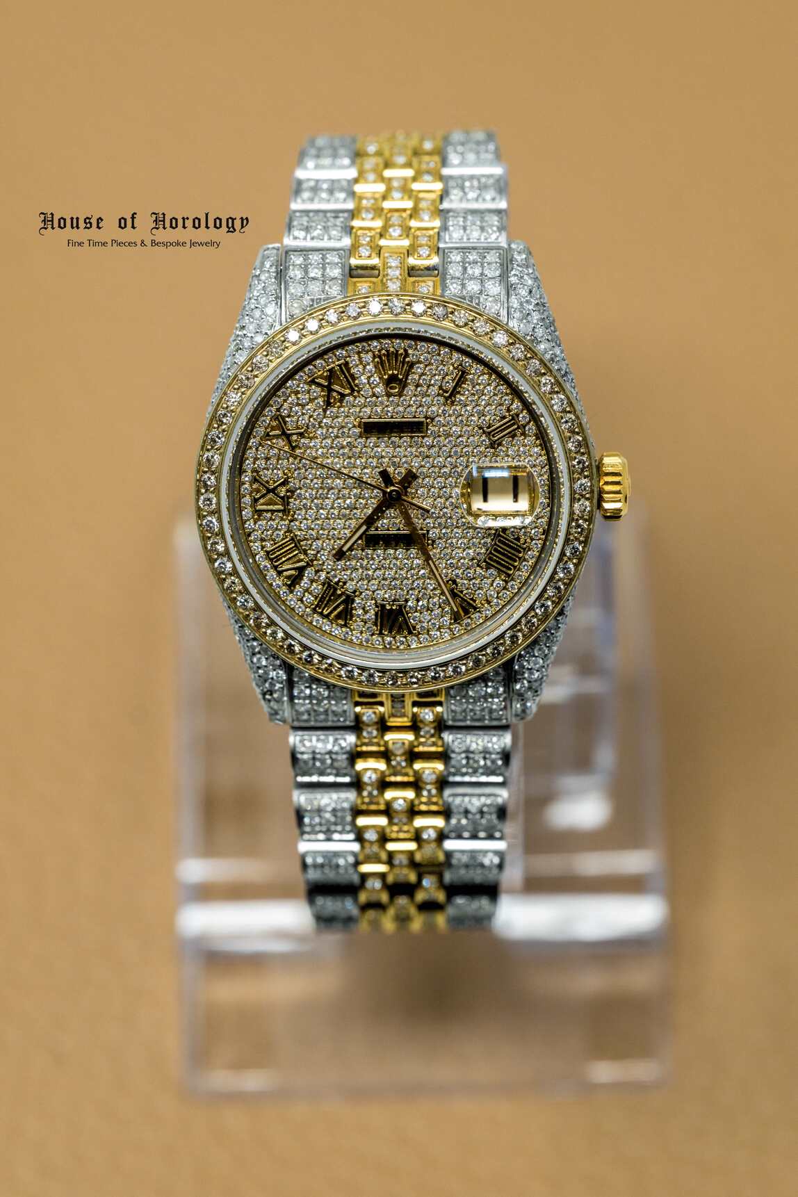 Datejust Two Tone Yellow Gold After Market Gemset