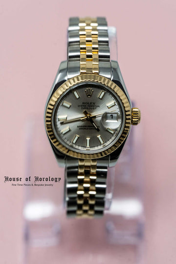 Womens Two Tone Silver Face