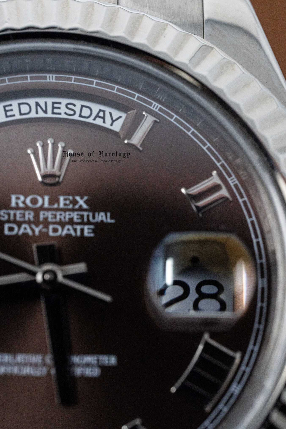 Rolex White Gold Day-Date Choclate Dial 41mm