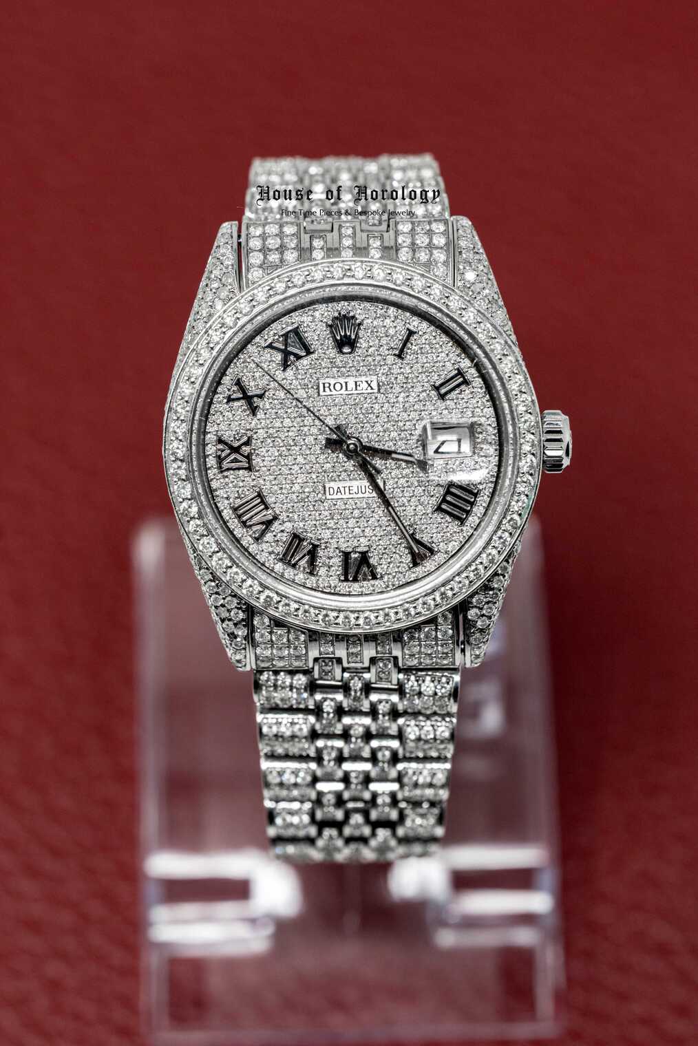Rolex Datejust After Market Gemset Roman Numeral