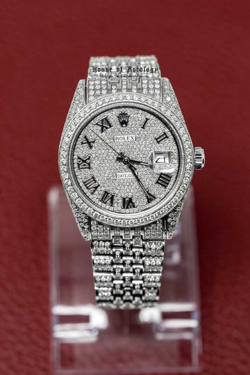 Rolex Datejust After Market Gemset Roman Numeral