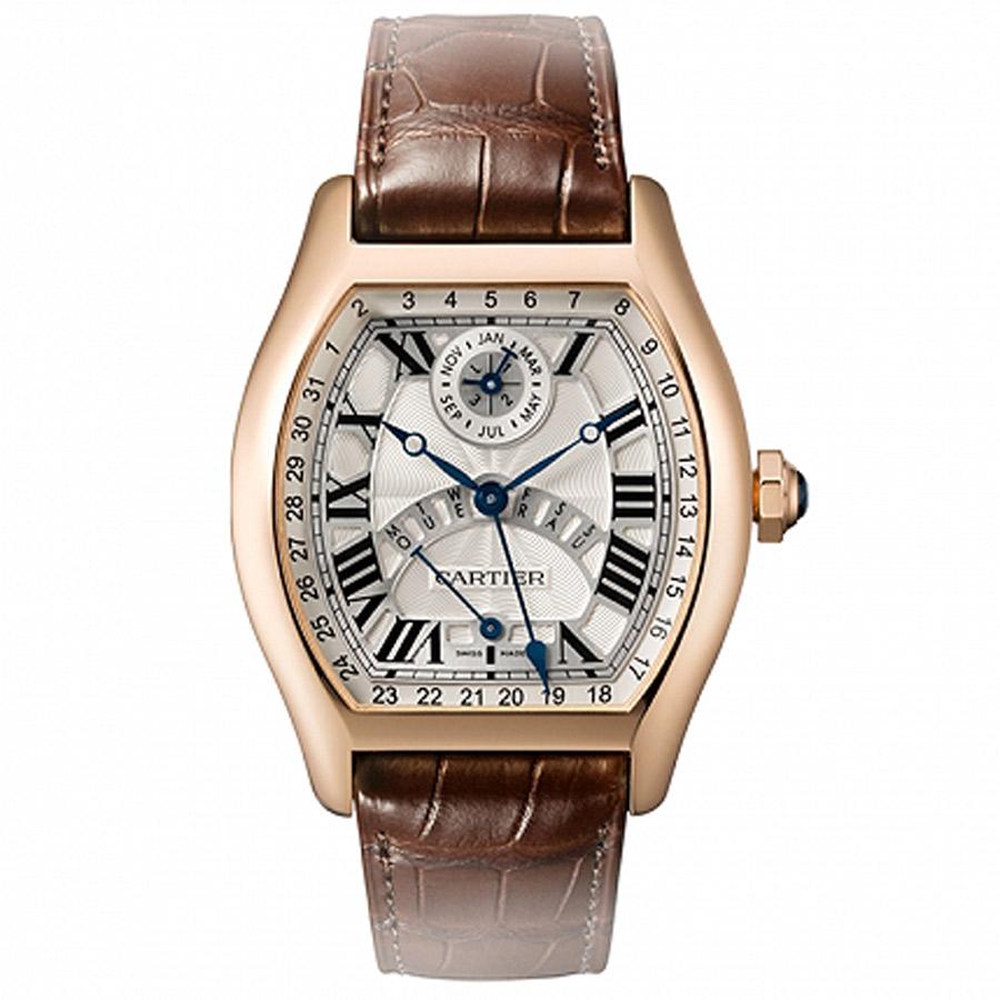 Cartier Tortue Perpetual Calendar 51mm W1580045 Silver Dial