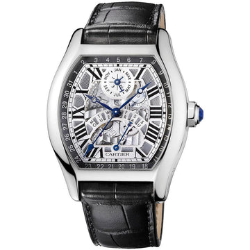 Cartier Tortue Perpetual Calendar 51mm W1580048 Openworked Dial