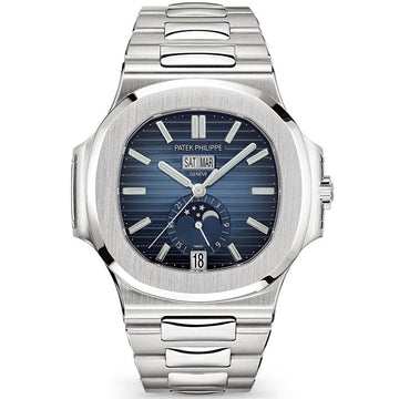 Patek Philippe Nautilus Annual Calendar Moon Phase 40mm 5726-1A-014 Blue Dial