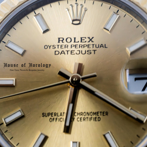 Two Tone Datejust champagne dial 36mm