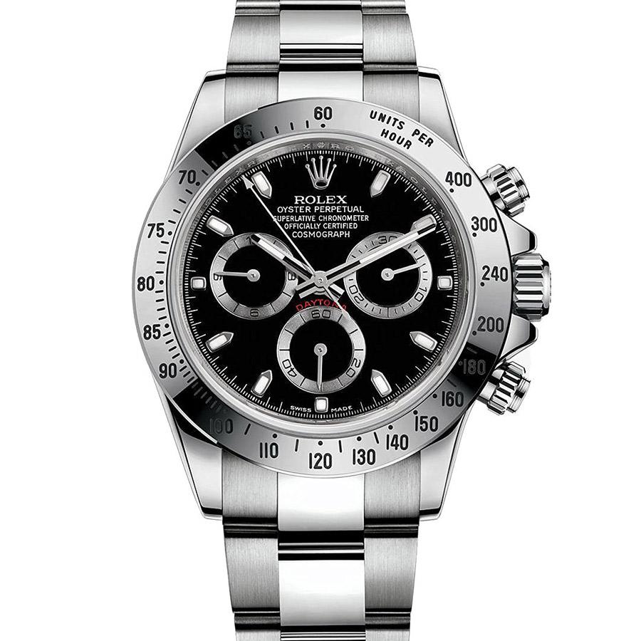 Rolex Daytona 40mm 116520 Black Dial Discontinued Model Full Stickers