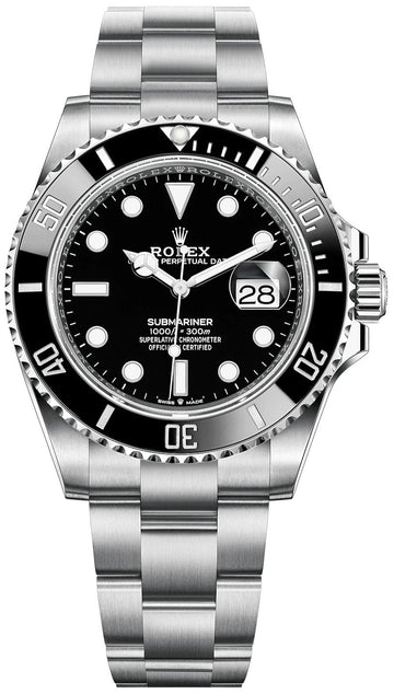 Rolex Submariner 41mm Stainless Steel Date Watch - Black Dial (Ref# 126610LN)