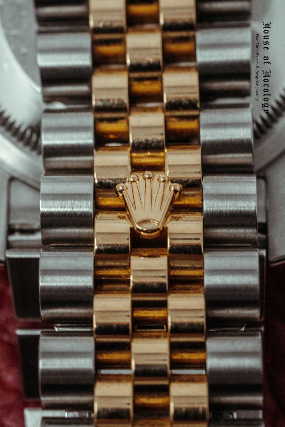 Rolex Yellow Gold Two Tone Datejust Oyster Perpetual